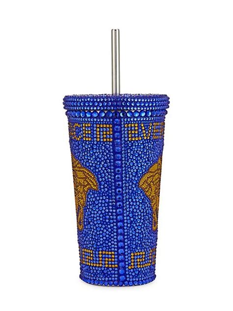 Shop Versace Medusa Studs Travel Mug 